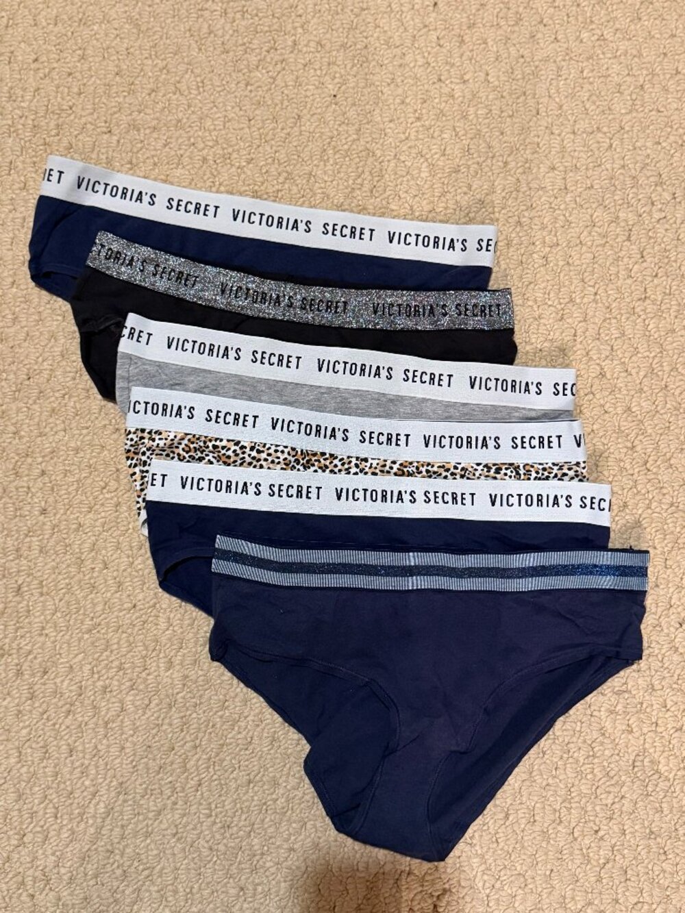 6 Pair Victoria's Secret Hiphuggers